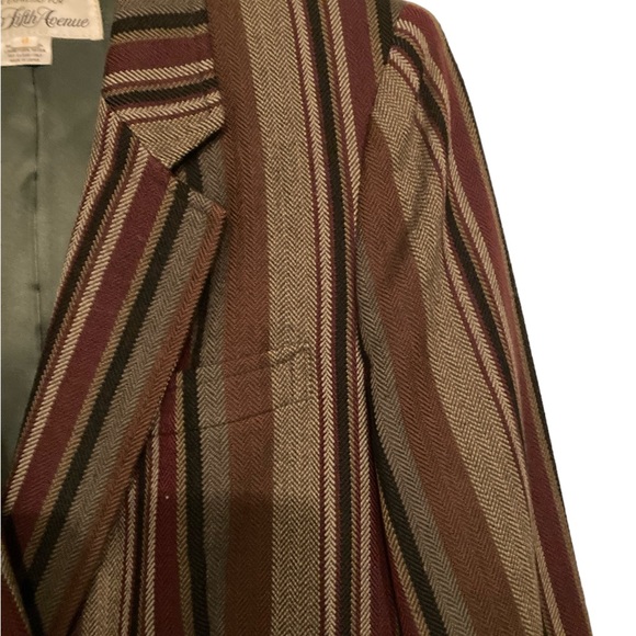 Vintage Saks Fifth Avenue Pinstripe Blazer - Picture 4 of 6